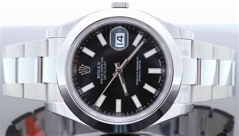 rolex mens watch black face|Rolex datejust 41mm black face.